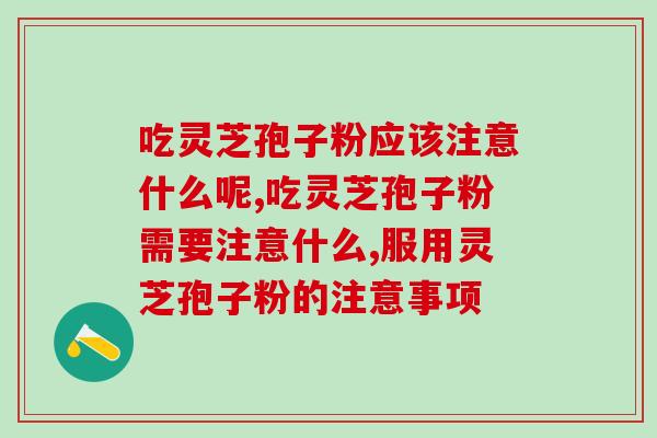 吃灵芝孢子粉应该注意什么呢？过来人总结4点干货事项