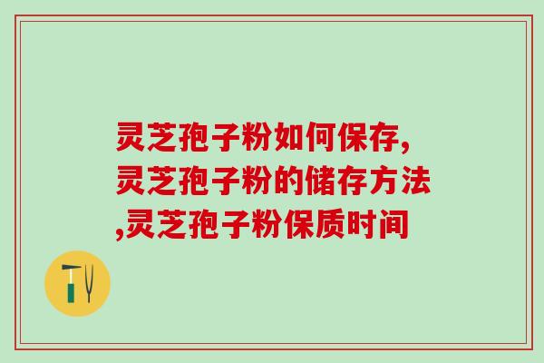 灵芝孢子粉如何保存，这样保存才不影响品质！