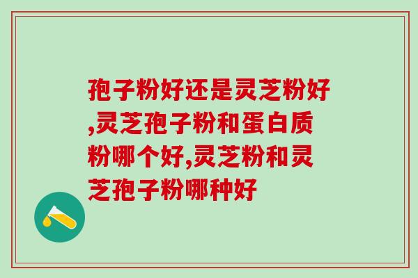 灵芝孢子粉好还是灵芝粉好？灵芝孢子营养价值高