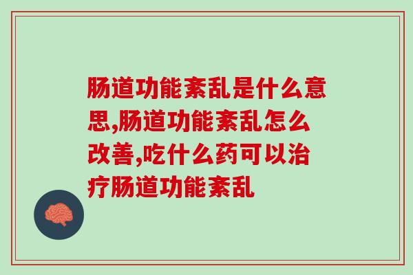 肠道功能紊乱是什么意思! 补充益生菌可以改善吗? 肠道功能紊乱是什么意思! 补充益生菌可以改善吗?