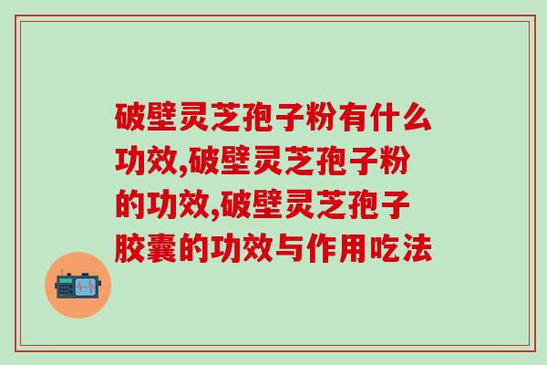 破壁灵芝孢子粉有什么功效呢？