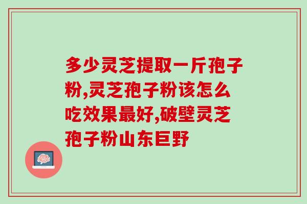 吃灵芝破壁孢子粉一年？灵芝孢子粉的功效与使用方法？