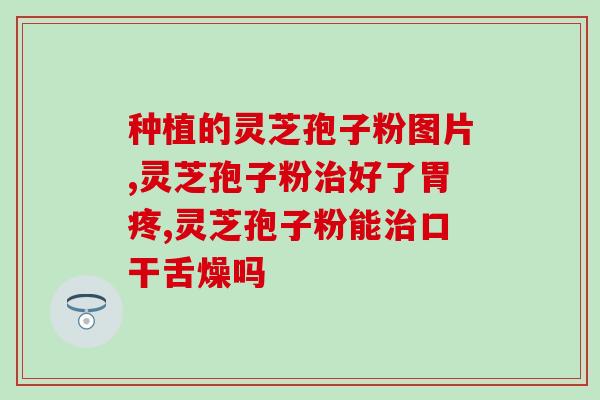 灵芝孢子粉流黄鼻涕(灵芝孢子粉缓解过敏性鼻炎，减少流鼻涕。)