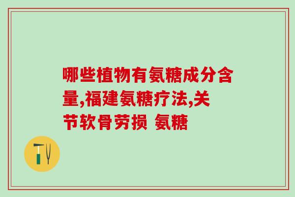 吃什么食物可以代替氨糖(替代氨糖的食物推荐，让你健康又美味)