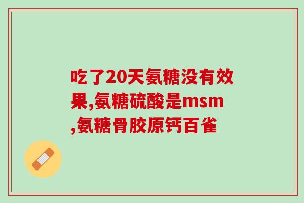 一粒康氨糖钙(康氨糖钙：缓解骨质疏松症状的神器)