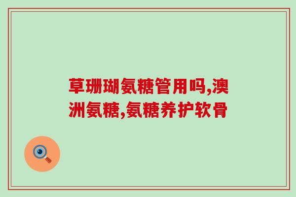 国产的氨糖软骨素(国产软骨素：氨糖助力关节健康)