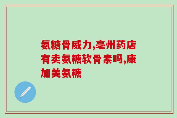 氨糖加工工艺品(氨糖生产工艺过程介绍)