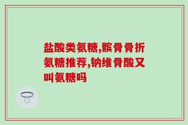 氨糖含量高的软骨素(软骨素含有高水平氨糖的量)