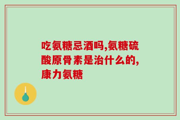 修正 氨糖胶囊(氨糖胶囊：关节健康的良师益友)