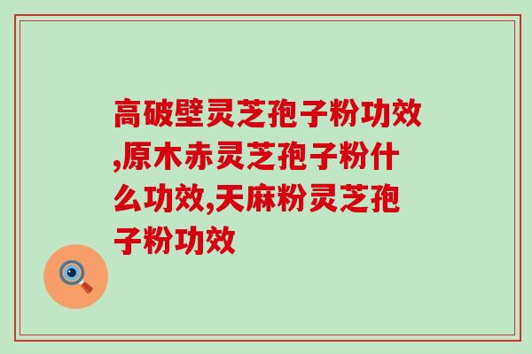 孢子粉破壁加工(孢子粉壁破技术为产品注入新元素)