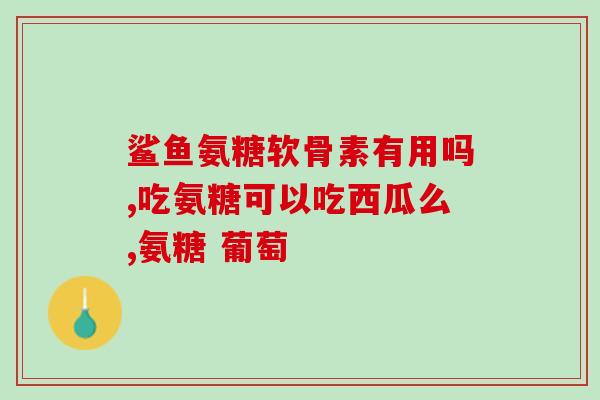 哪些物质中会有氨基葡萄糖哪些食物或补品含有氨基葡萄糖？)