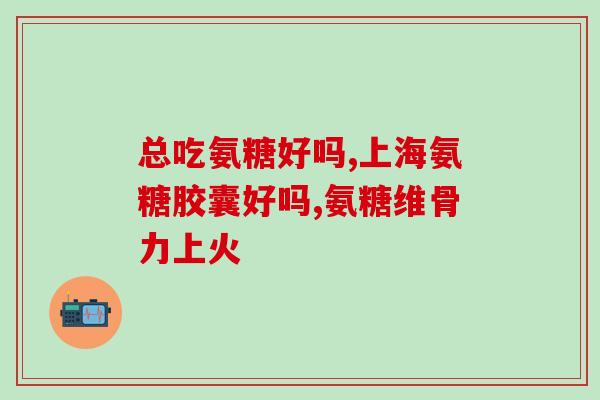 名人牌氨糖软骨素(名人牌软骨素，滋养健康关节)