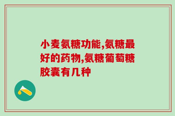 哪个厂家的氨糖能好一些(哪家氨糖厂家更好用？推荐一家！)