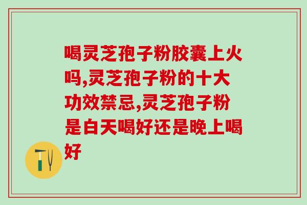 灵芝孢子油应该怎么吃？孢子油什么时间吃最佳