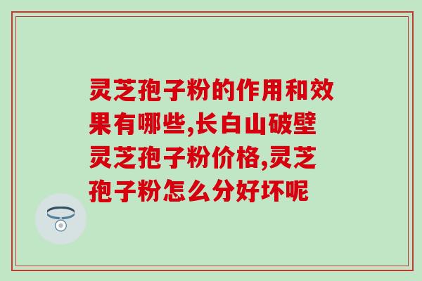 破壁灵芝孢子粉清热不？破壁灵芝孢子粉的功效与作用有哪些