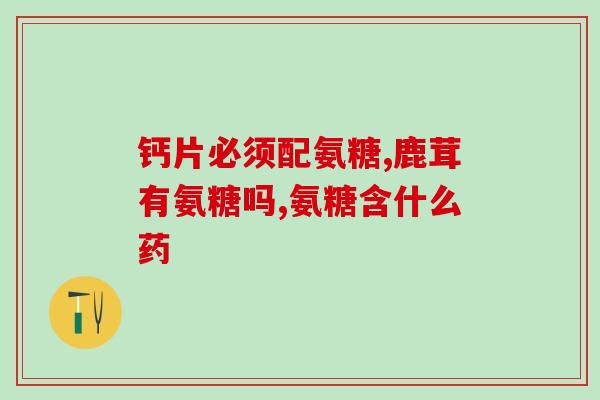 硫酸软骨素中的氨基糖(提高关节健康的氨基糖元素——硫酸软骨素)