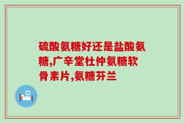 硫烷氨基葡萄糖(硫烷氨基葡萄糖：治疗关节炎的有效成分)