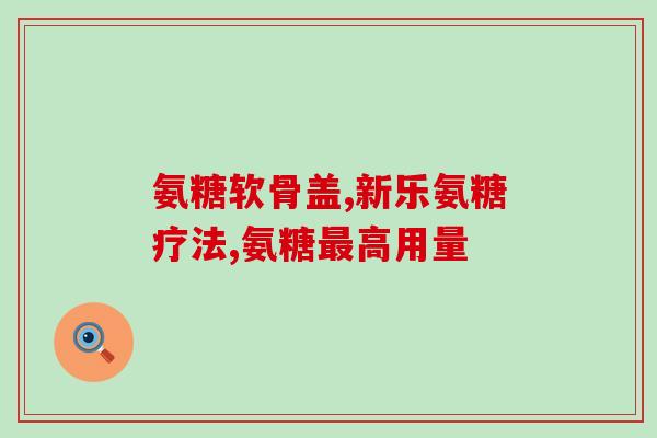能量客氨基酸葡萄糖软骨素(能量客软骨素：多元健康维护能量源)