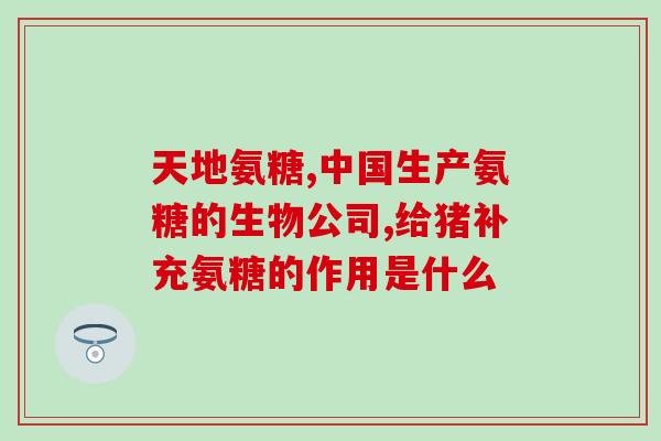 美国氨糖四合一(New Four-in-One Glucosamine Supplement Launches in the United States)