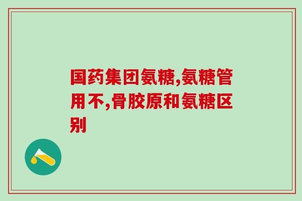 软骨素和氨糖英文(Chondroitin and Glucosamine The Benefits and Differences)