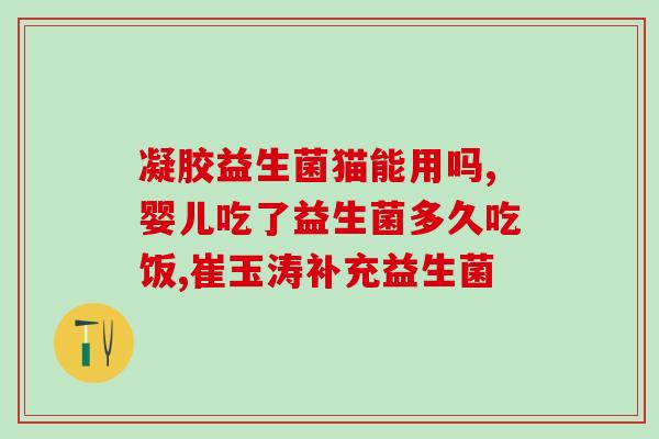 猫猫益生菌有什么用(益生菌对猫咪有哪些好处？