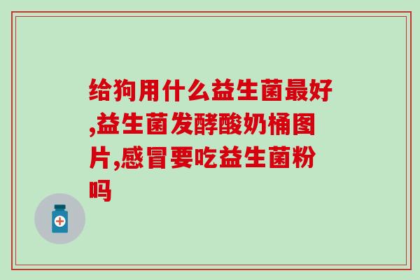 益生菌为什么要干吃(为何干吃益生菌)