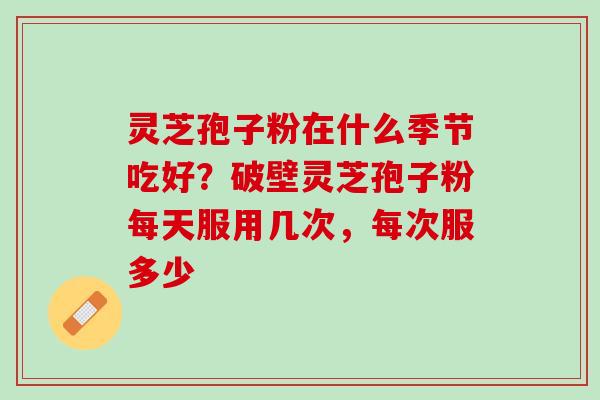 灵芝孢子粉在什么季节吃好？破壁灵芝孢子粉每天服用几次，每次服多少