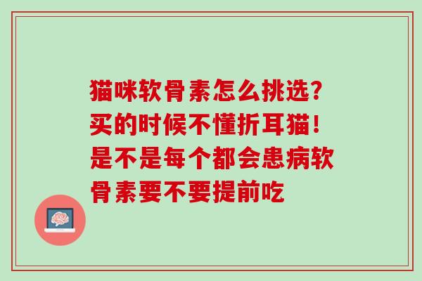 猫咪软骨素怎么挑选？买的时候不懂折耳猫！是不是每个都会患病软骨素要不要提前吃