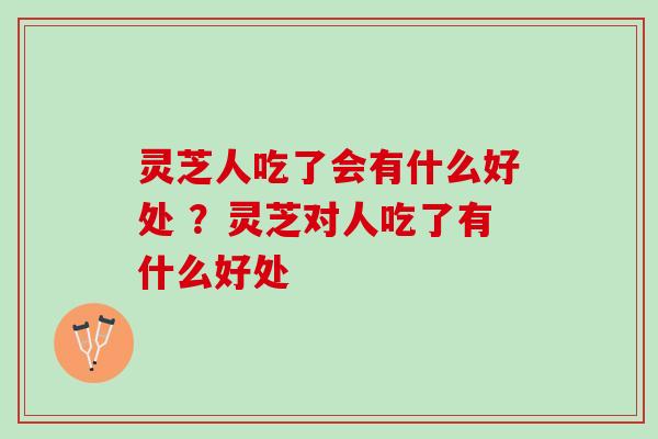 灵芝人吃了会有什么好处 ？灵芝对人吃了有什么好处