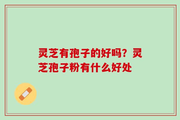 灵芝有孢子的好吗？灵芝孢子粉有什么好处