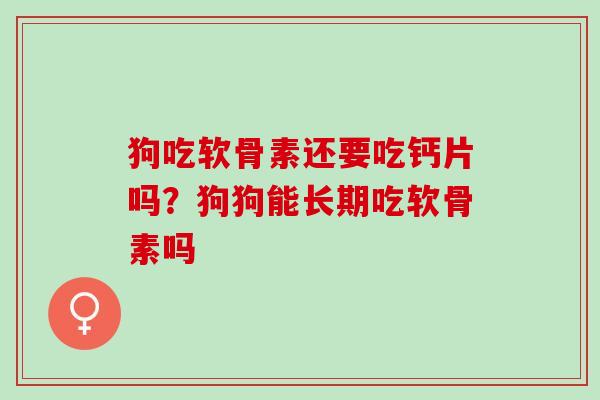 狗吃软骨素还要吃钙片吗？狗狗能长期吃软骨素吗