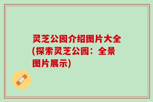 灵芝公园介绍图片大全(探索灵芝公园：全景图片展示)
