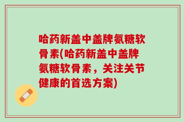 哈药新盖中盖牌氨糖软骨素(哈药新盖中盖牌氨糖软骨素，关注关节健康的首选方案)