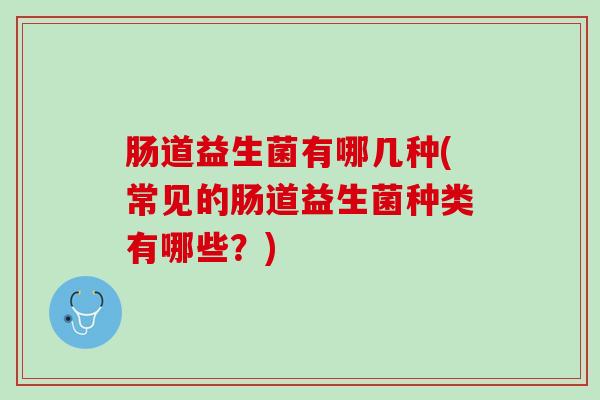 肠道益生菌有哪几种(常见的肠道益生菌种类有哪些？)