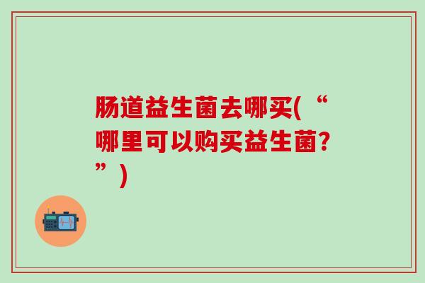 肠道益生菌去哪买(“哪里可以购买益生菌？”)
