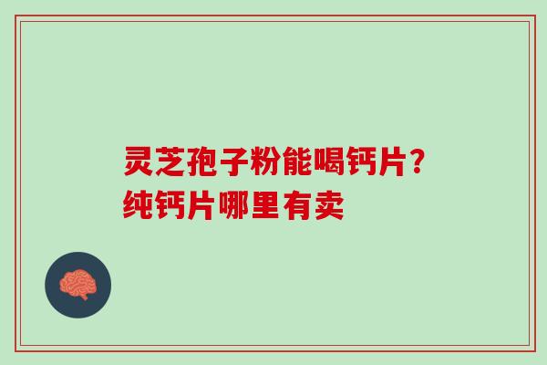 灵芝孢子粉能喝钙片？纯钙片哪里有卖