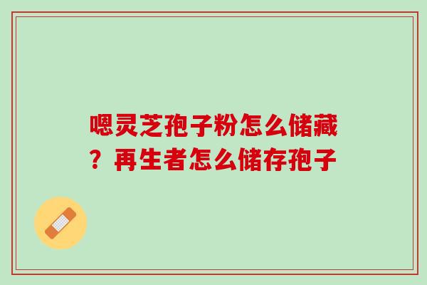 嗯灵芝孢子粉怎么储藏？再生者怎么储存孢子