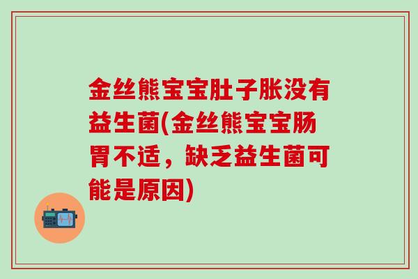 金丝熊宝宝肚子胀没有益生菌(金丝熊宝宝肠胃不适，缺乏益生菌可能是原因)