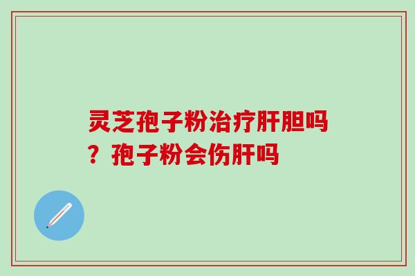 灵芝孢子粉治疗肝胆吗？孢子粉会伤肝吗