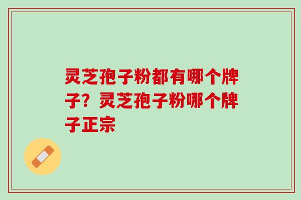 灵芝孢子粉都有哪个牌子?灵芝孢子粉哪个牌子正宗 灵芝孢子粉都有哪个牌子?灵芝孢子粉哪个牌子正宗