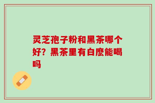灵芝孢子粉和黑茶哪个好？黑茶里有白麽能喝吗