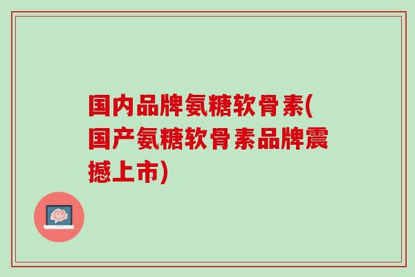 国内品牌氨糖软骨素(国产氨糖软骨素品牌震撼上市)