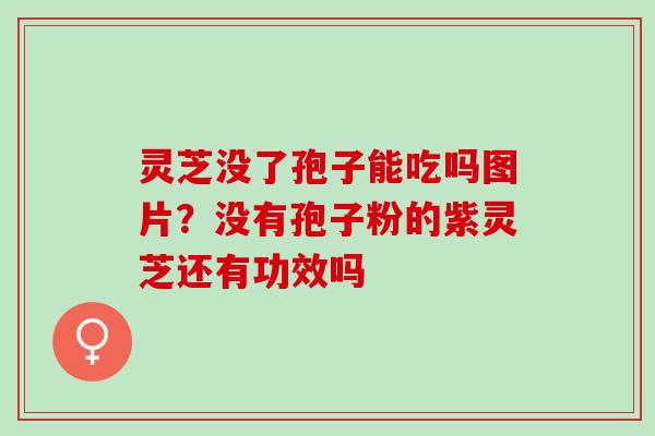 灵芝没了孢子能吃吗图片？没有孢子粉的紫灵芝还有功效吗