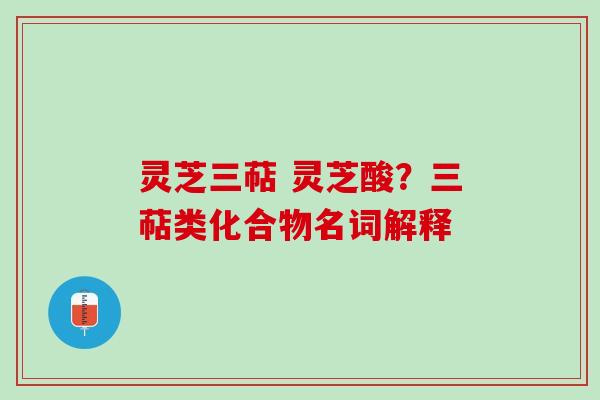 灵芝三萜 灵芝酸？三萜类化合物名词解释