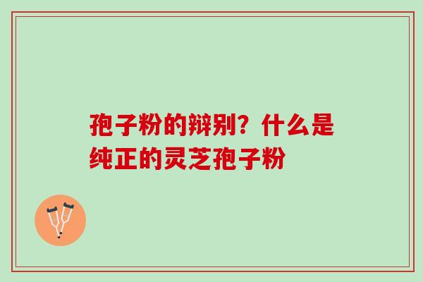 孢子粉的辩别？什么是纯正的灵芝孢子粉