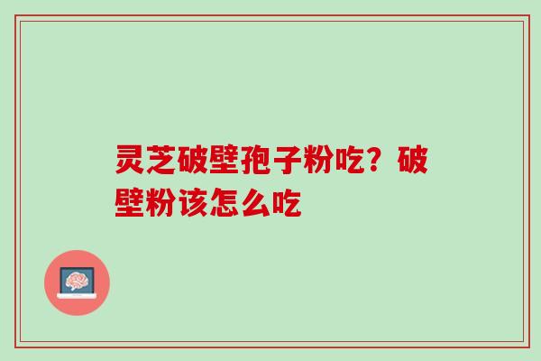 灵芝破壁孢子粉吃？破壁粉该怎么吃