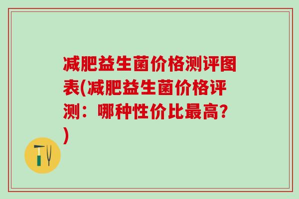 减肥益生菌价格测评图表(减肥益生菌价格评测：哪种性价比最高？)