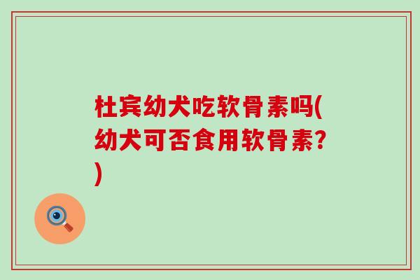 杜宾幼犬吃软骨素吗(幼犬可否食用软骨素？)