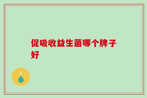 促吸收益生菌哪个牌子好