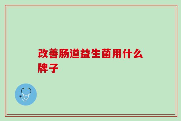 改善肠道益生菌用什么牌子